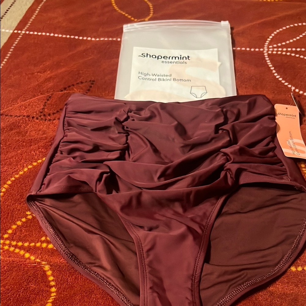 Shapermint high waisted control bikini bottoms